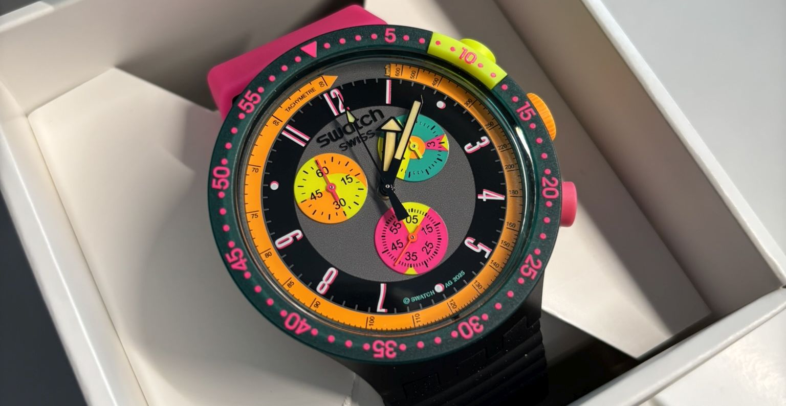 Swatch Gives Us Some Neon Flashback Vibes!